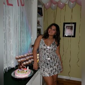 Silver Sparkle Dress